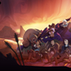 The cast of Critical Role: The Legend of Vox Machina, relaxing after battling a monster.